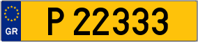 Trailer License Plate